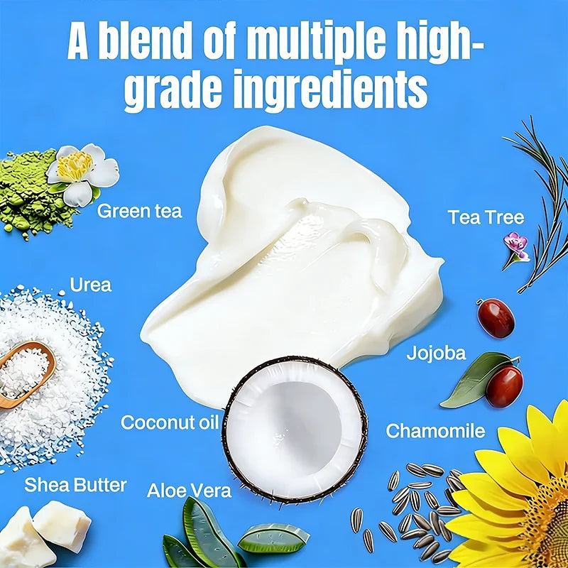 Urea & Salicylic Acid Hand & Foot Cream - Natural Formula, Moisturizing for Extremely Dry Rough Skin Oasis Select