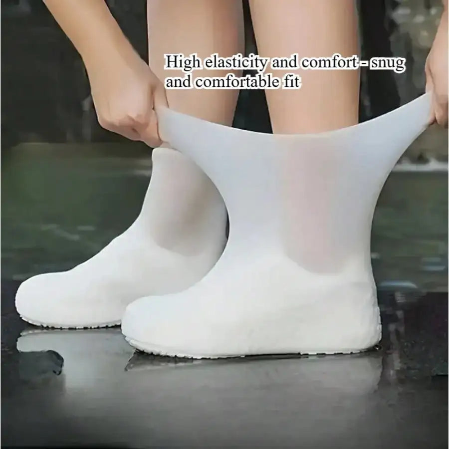 1 Piece Latex Rain Boots Waterproof Shoe Cover, Suitable for Both Men and Women, Suitable for Outdoor Activities, Hand Washable Oasis Select