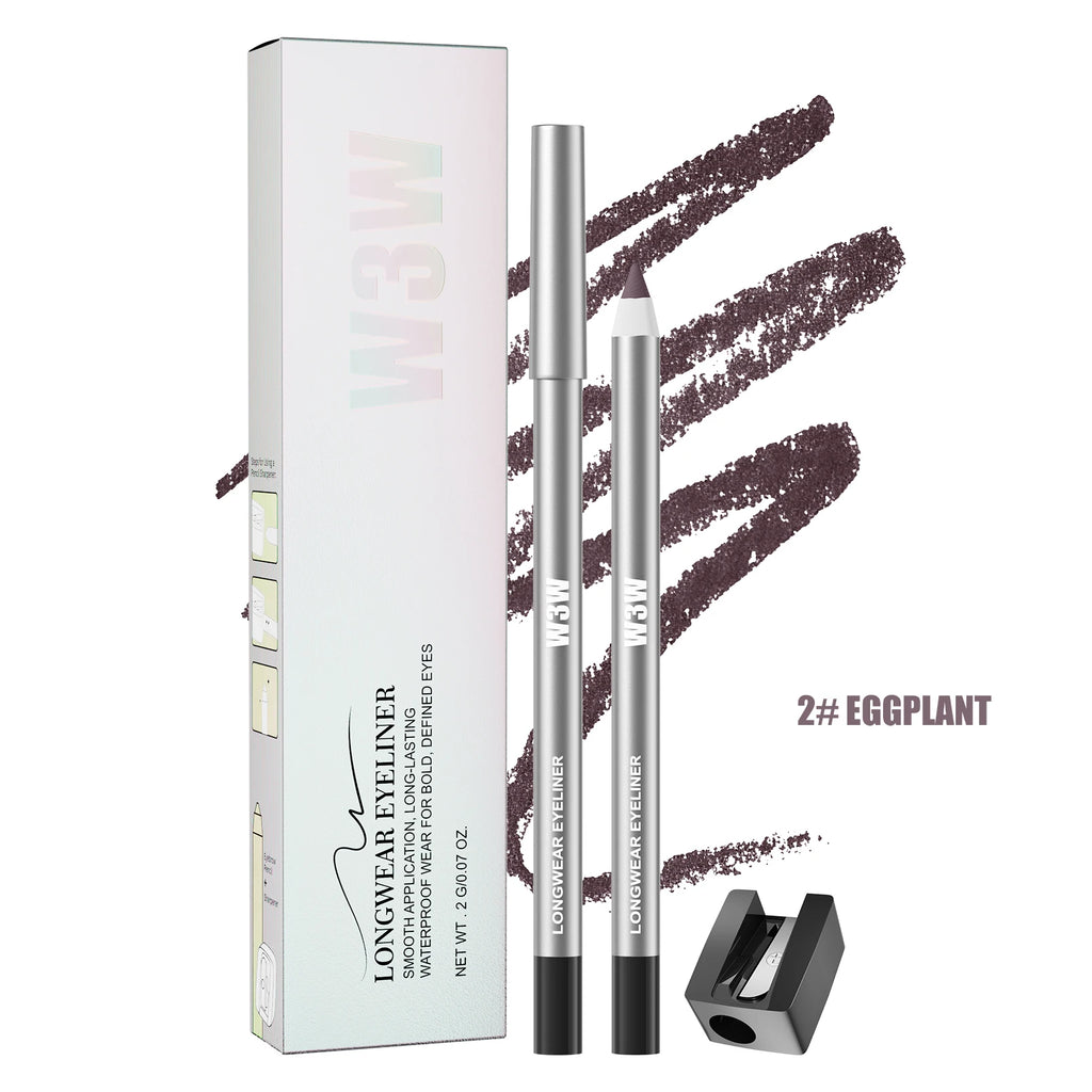 W3W 8-Color Matte Gel Eyeliner Pencil Set – Waterproof