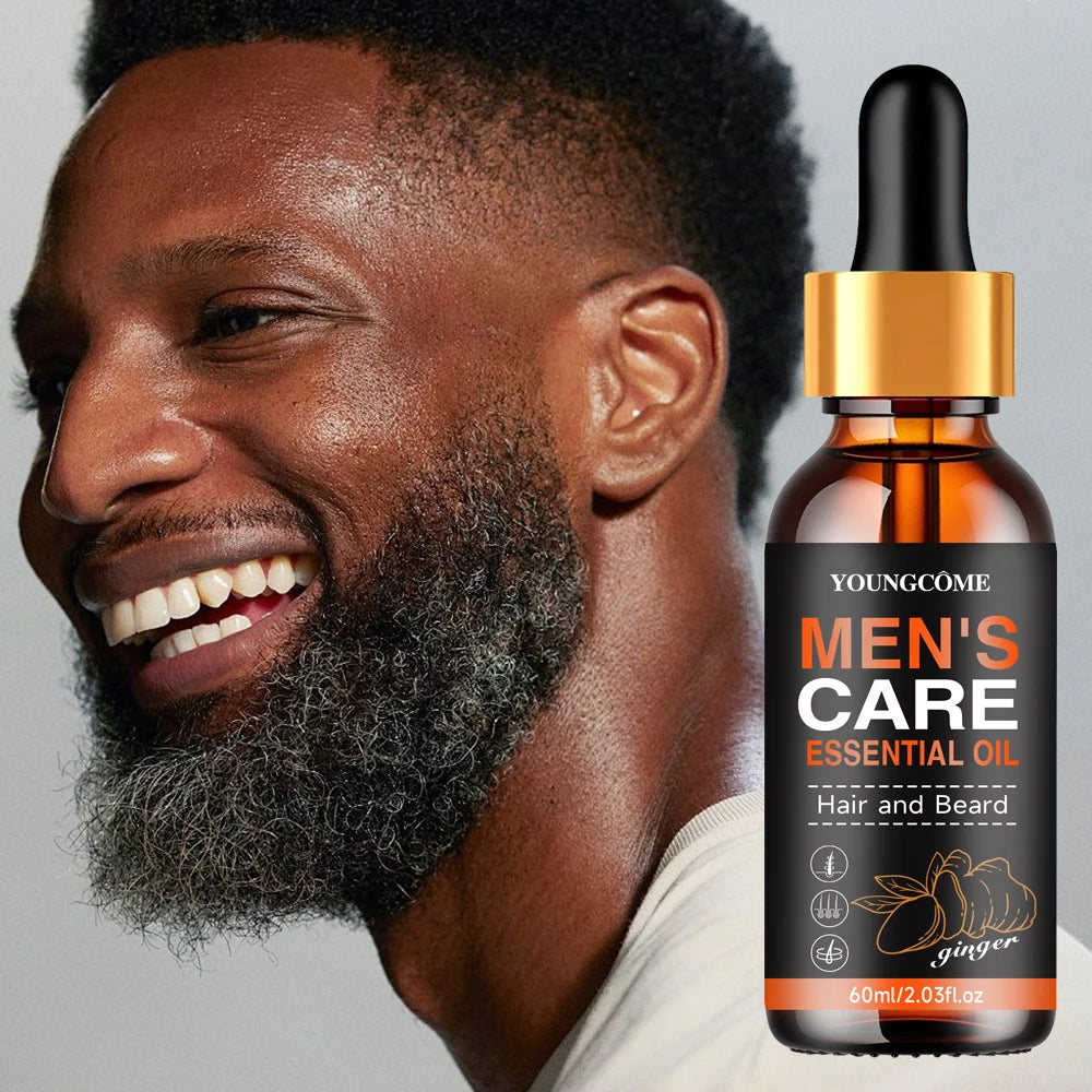 Men Beard Essential Oil Increase Moisturize Soft Smooth Nourish Thicken For Grooming Hair Facial Care Beard Growth Oil Care Oasis Select
