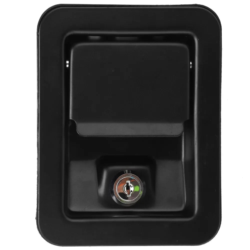 141*109mm Generator Panel Lock with Keys 4-Corner Mounting Square Panel Lock Black Stainless Steel Silent Unit Lock Oasis Select