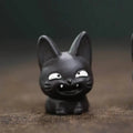 Yixing Zisha Tea Pet Little Black Cat Figurine Handmade Healing Cat Sculpture Craft Tea Table Kung Fu Tea Set Can Be Kept Oasis Select Little Black Cat
