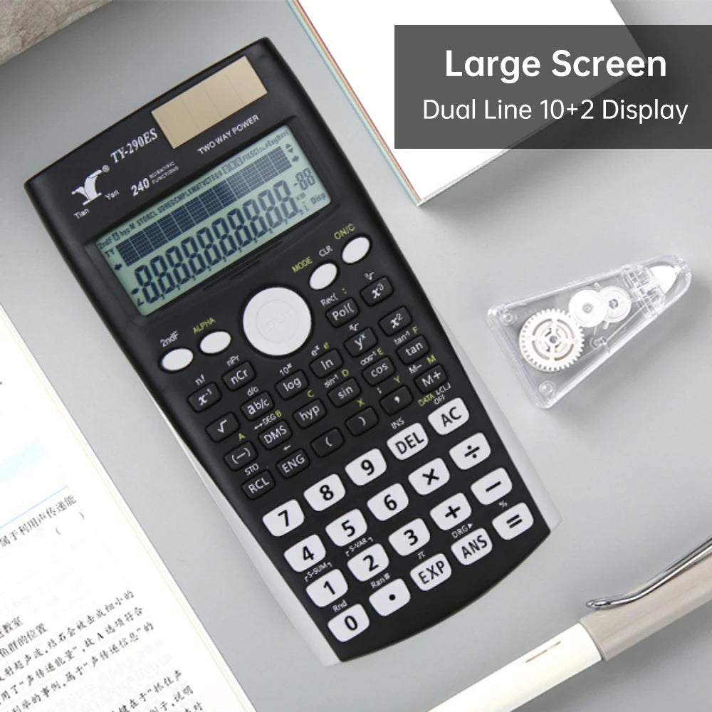 Scientific Calculators Math Calculator with 240 Multi-Functional Calculator 2 Lines LCD Display calculator for Teachers College Oasis Select