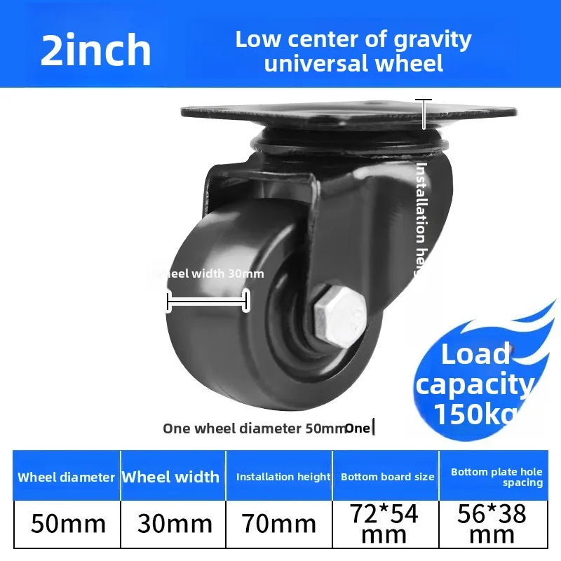 1.5/2/3inch Heavy Duty Swivel Castor Trolley Wheels Furniture Rotatable Caster with Safety Lock Brake for Table Chair Sofa Oasis Select 2 inch E