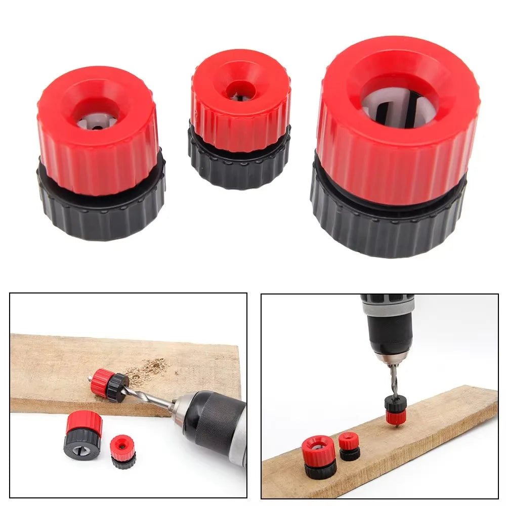 3pcs Adjustable Drill Depth Stop Collar Plastic Drill Bit Limiter Drill Bit 3-5mm Ensures Consistent Drilling Depth Guide Stop Oasis Select