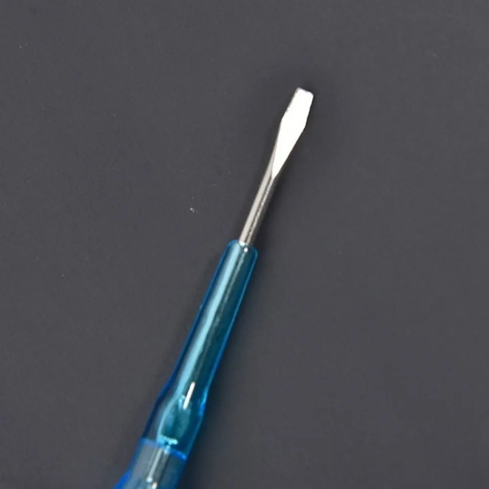 100–500V Voltage Tester Pen & Slotted Screwdriver 2-in-1