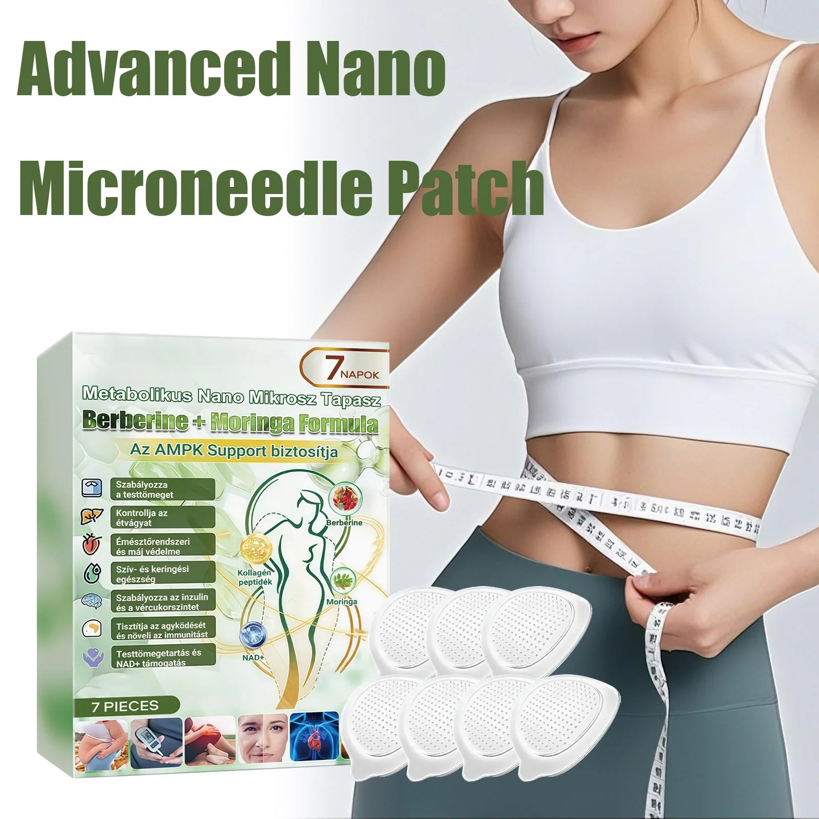 Advanced Nano Microneedle Patch For Body Skin External Application Care Sticker Breathable Daily Use Firming Skin Adhesion≤0.3mm Oasis Select