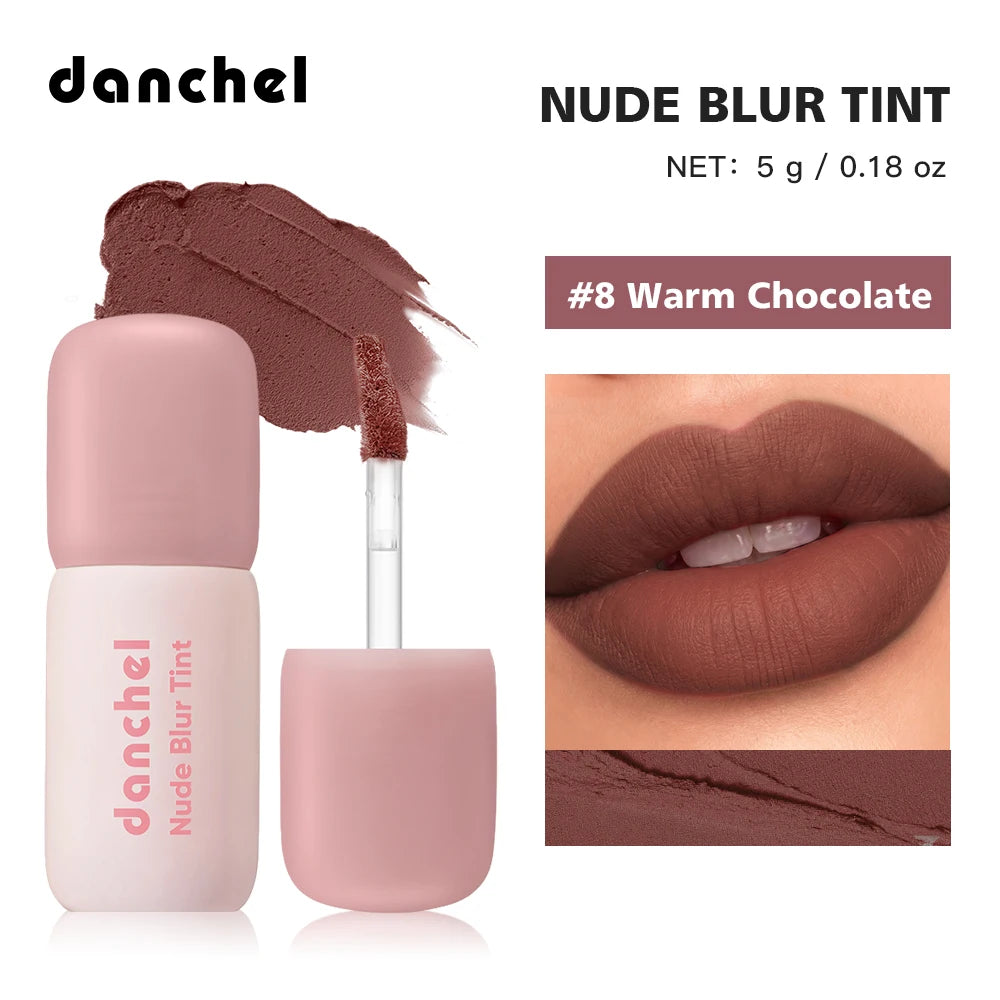 Soft Matte Lip Tint Long Lasting Lightweight Non-sticky Smooth Velvet Lip Gloss 2 In 1 Natural Lip & Cheek Blush Cream Daily Bea Oasis Select Color 8