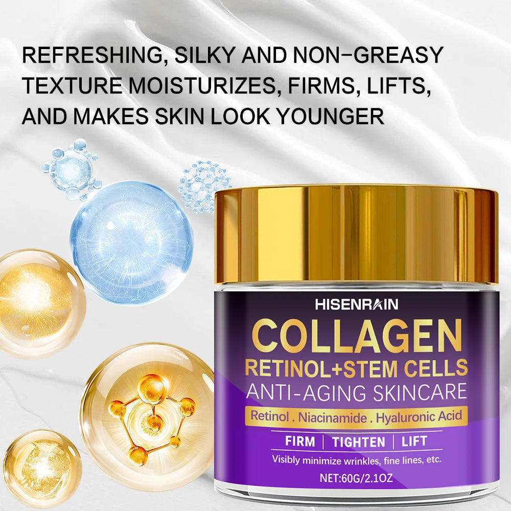 HISENRAIN Collagen & Retinol Face Cream – Firming Moisturizer