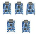 10/5/1Pcs 5V 1A Type-c 18650 TP4056 Lithium Battery Charger Module Charging Board With Protection Dual Functions Li-ion Oasis Select 5pcs