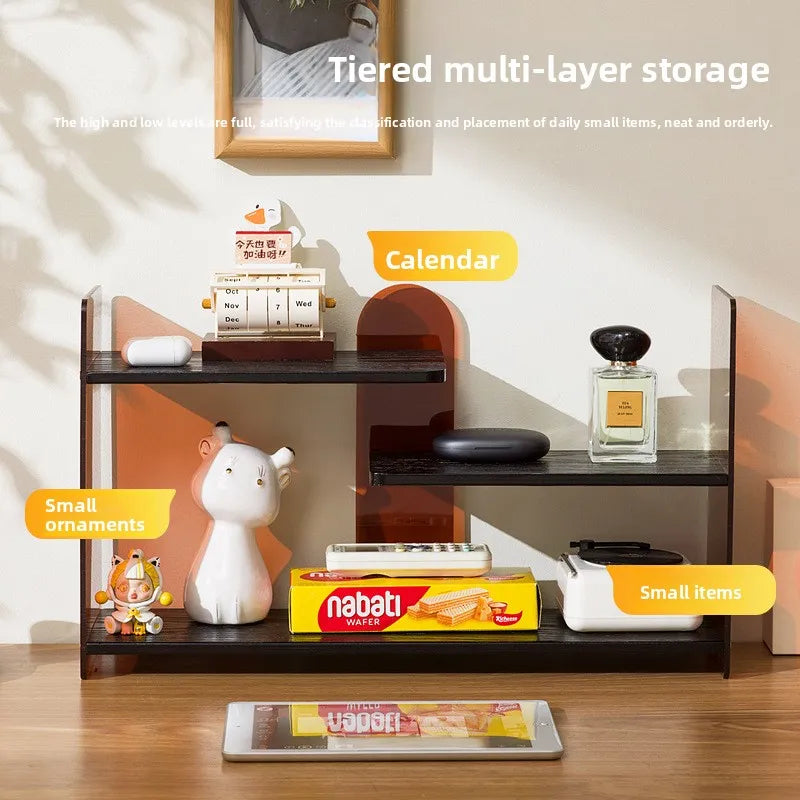 Desktop Shelf Cup Holder Table Bookshelf Home Student Learning Desk Multi-layer Storage Shelf Display Shelf Oasis Select