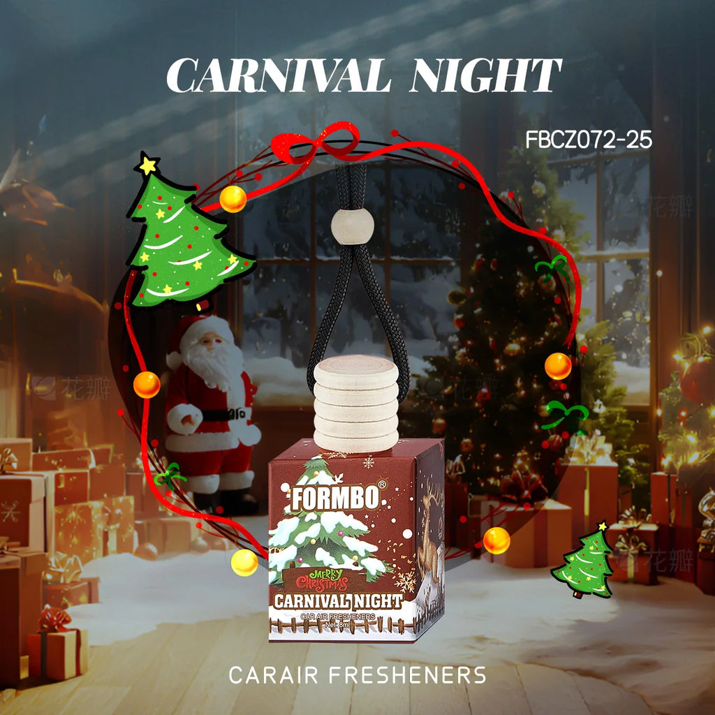 FORMBO Christmas Snowman Car Air Freshener – 4 Scents, 8ml Car Air Freshener Oasis Select 072 CARNIVAL NIGHT