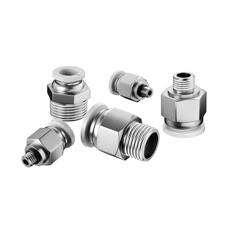 Copper Pneumatic Quick Plug Quick Connector 1/4 "1/8" 3/8 1/2 Thread PC 4mm 6mm 8mm Straight Hose Connector Pipe Oasis Select
