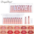 Dragon Ranee Mini Matte Lipstick Set – 10 Colors Velvet Finish