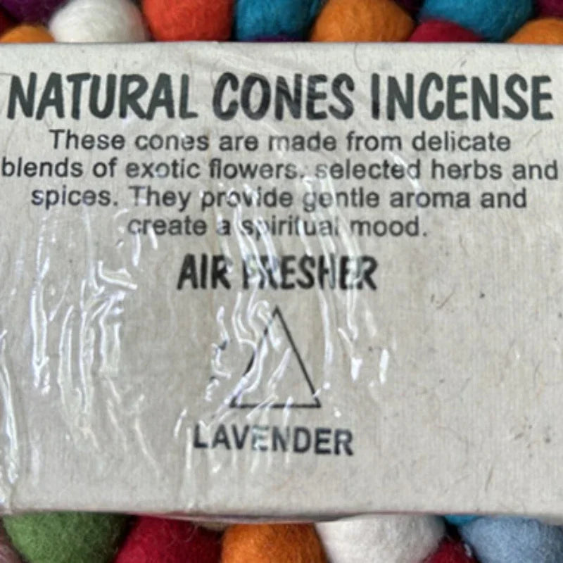 Handmade LotusCone Incense Premium SandalwoodPagoda Aromatherapy for Yoga/Meditation,Natural Home Fragrance Spiritual Cleansing Oasis Select lavender