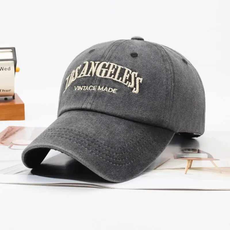 Washed Embroidered Baseball Cap Men Women uv차단 шляпа женская от солнца Gorros para el sol de mujer Adjustable Cap Summer Sun Hat Oasis Select B7