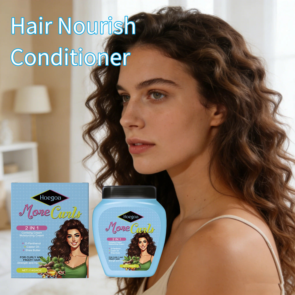 HOEGOA Leave-In Hair Conditioner Repair Damage Eliminate Frizz Reduce Hair Loss Soft Smooth Keratin Hair Nourishing Conditioner Oasis Select