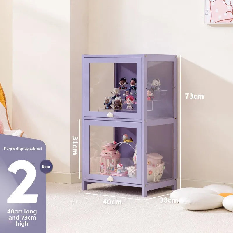 New Doll Storage Doll Doll Display Cabinet Transparent Shelf Display Box Baby Cabinet Pain Cabinet Rack Oasis Select Secondfloor40