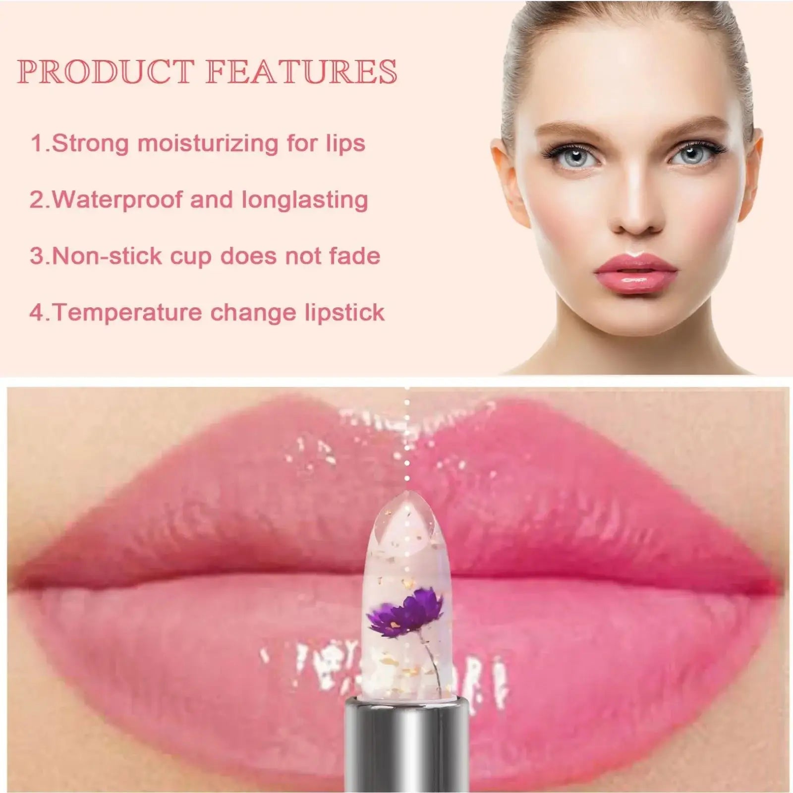 Emaymei Color-Changing Jelly Lip Balm – Moisturizing Lipstick
