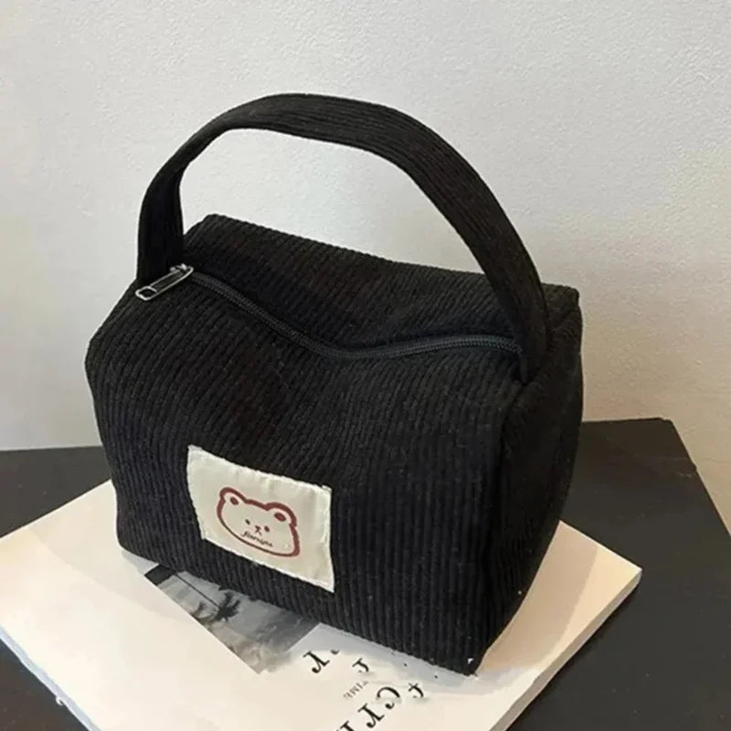 Women's Cosmetic Bags Plush Cute Summer Fashion Large Soft Comfortable Handbag With Handle Oasis Select
