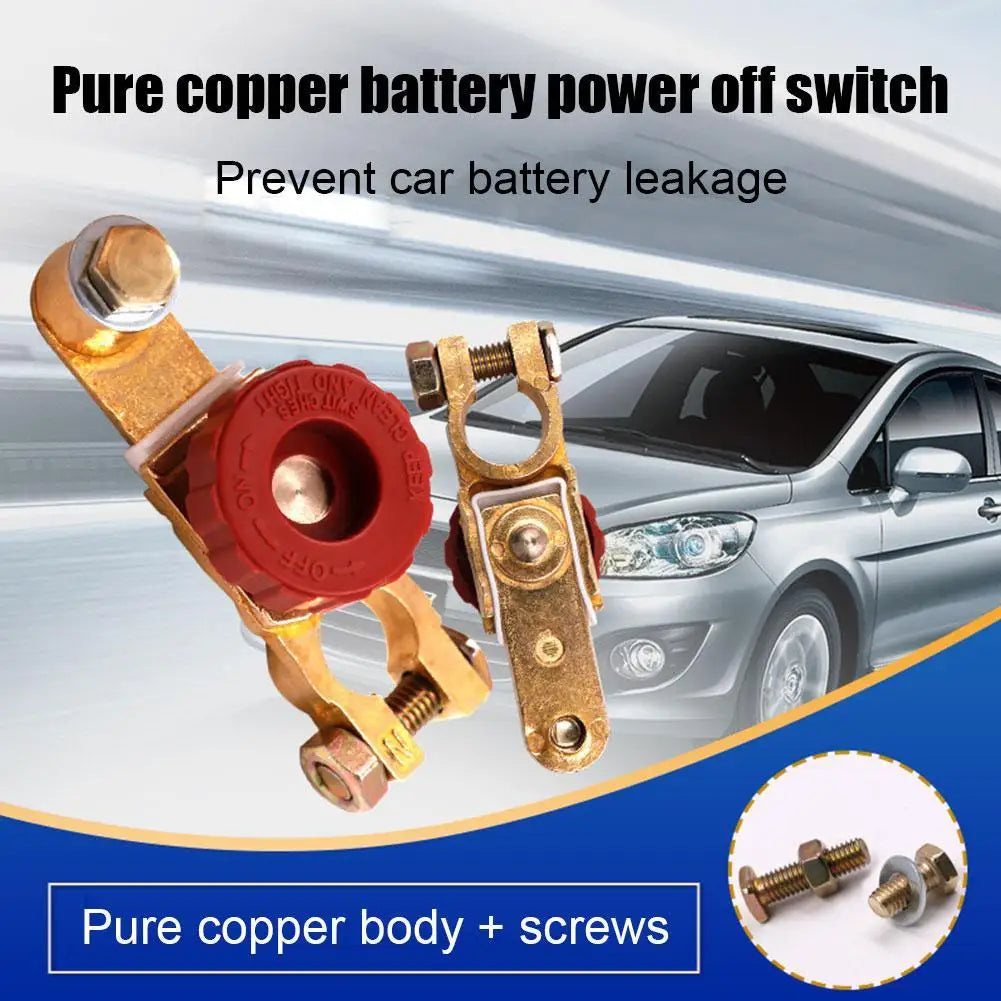 Quick Release Battery Isolator Switch Universal Power-off Terminal Switch Heavy Duty Cut Off Protector for Car Motorcycle Truck Oasis Select