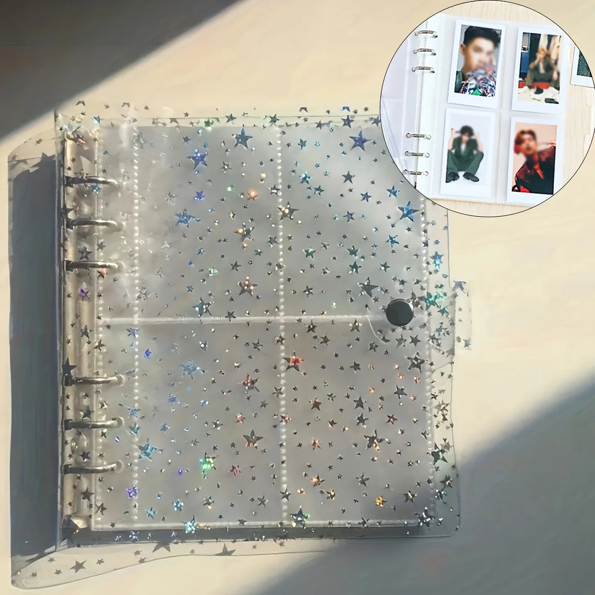 200-slot large capacity album, suitable for 3-inch photos, for collection and display, Polaroids, celebrity and idol cards. Oasis Select