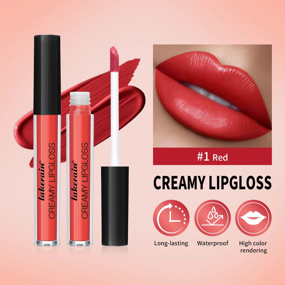 Waterproof Liquid Lipstick 8 Color Vitamin E Makeup Sets Lip Glosses Lip Plumpers Lip Cream Valentine's Day Gifts Oasis Select