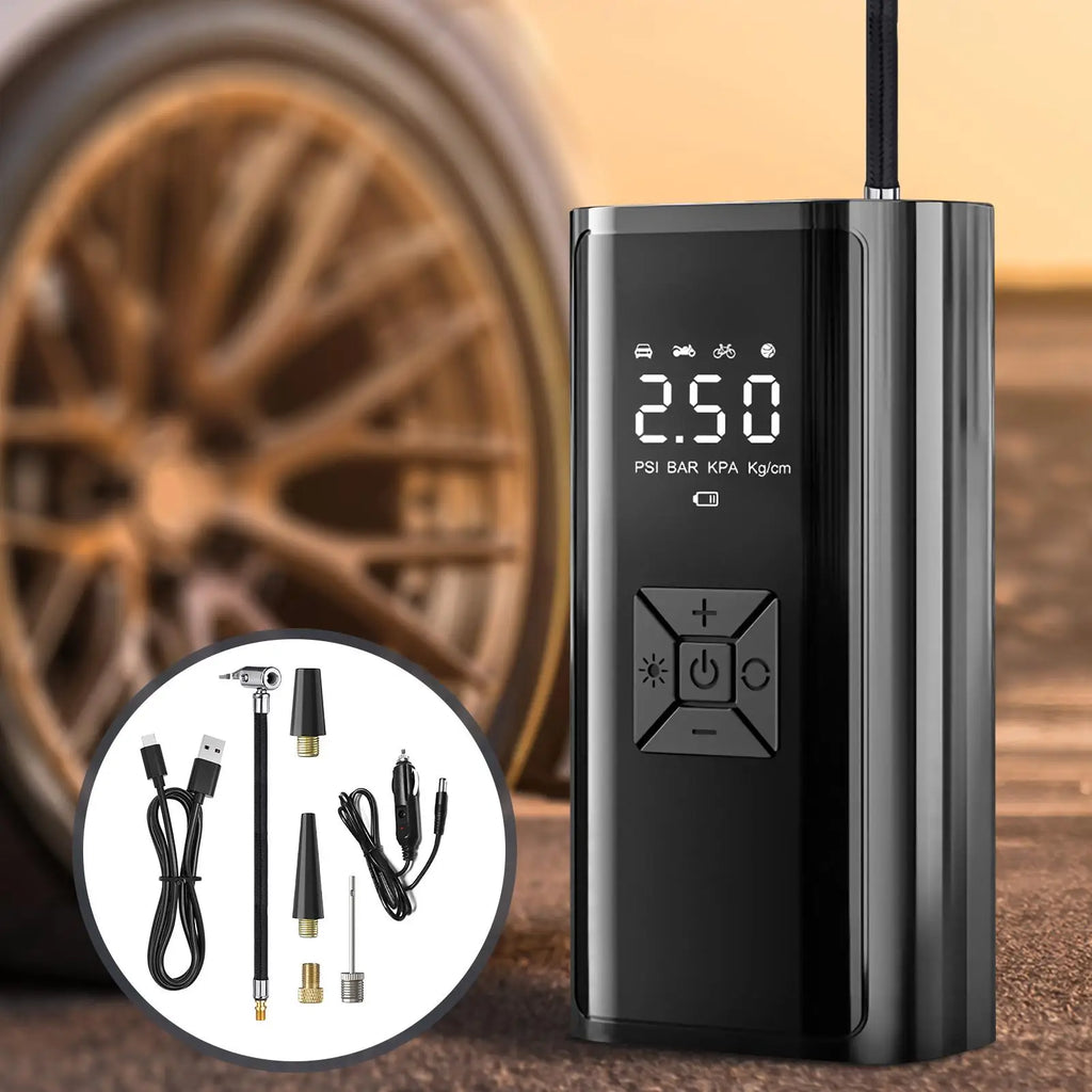 Tire Inflator Portable Tyre Inflation Equipment Smart Air Compressor Pump for Drivers SUVs Sedans RVs Bikes Motorcycles Homes Oasis Select