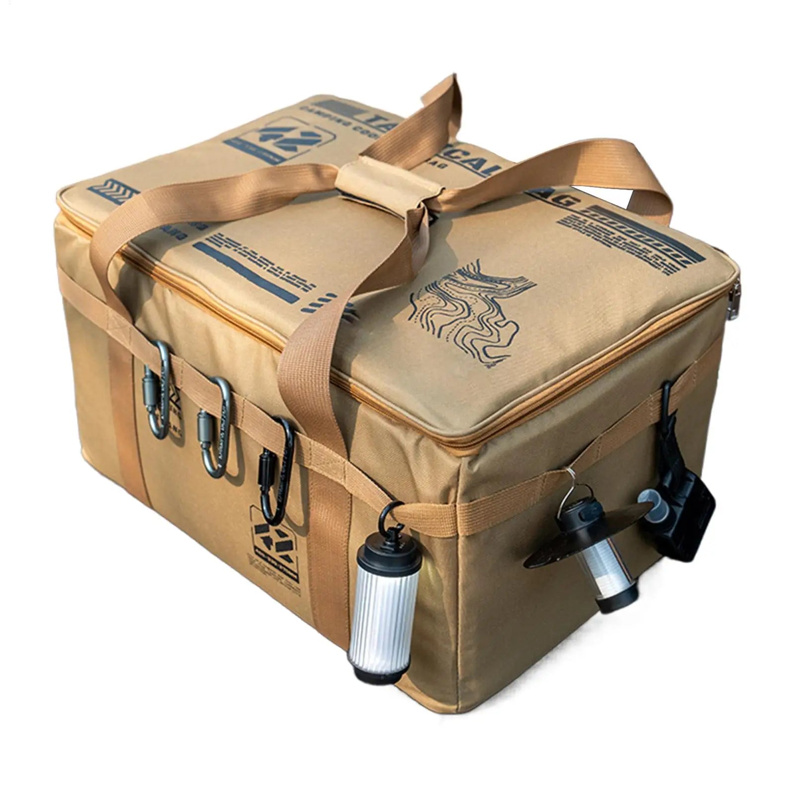 Camping Cooking Utensil Organizer 30L Large Capacity Car Trunk Storage Bag Detachable Multifunctional Camping Stove Storage Case Oasis Select