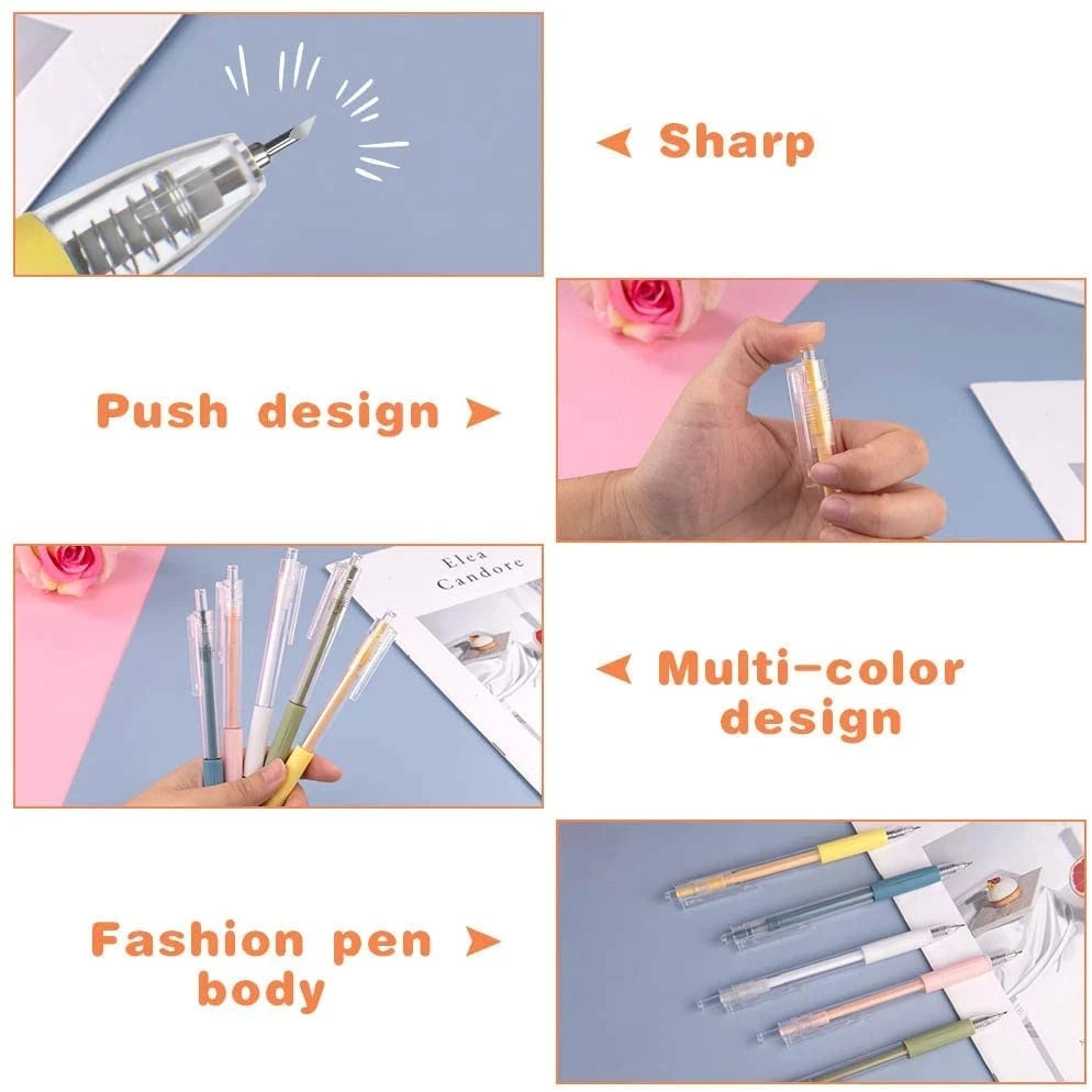 Art Utility Knife Pen Knife Cut Stickers Scrapbooking Cutting Tool Express Box Knife School Supplies DIY Craft Supplies Home Oasis Select