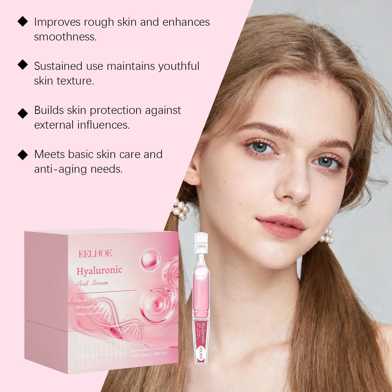Eelhoe Hyaluronic Acid Serum – Firming & Anti-Aging Ampoules Hyaluronic Acid Serum Oasis Select