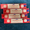 Satya Sai Baba Incense Sticks Hand-Rolled 15g*4boxes , Multiple Scents: Sandalwood, Dragon's Blood, Super Hit, NAGCHAMPA,etc. Oasis Select DRAGON S BLOOD