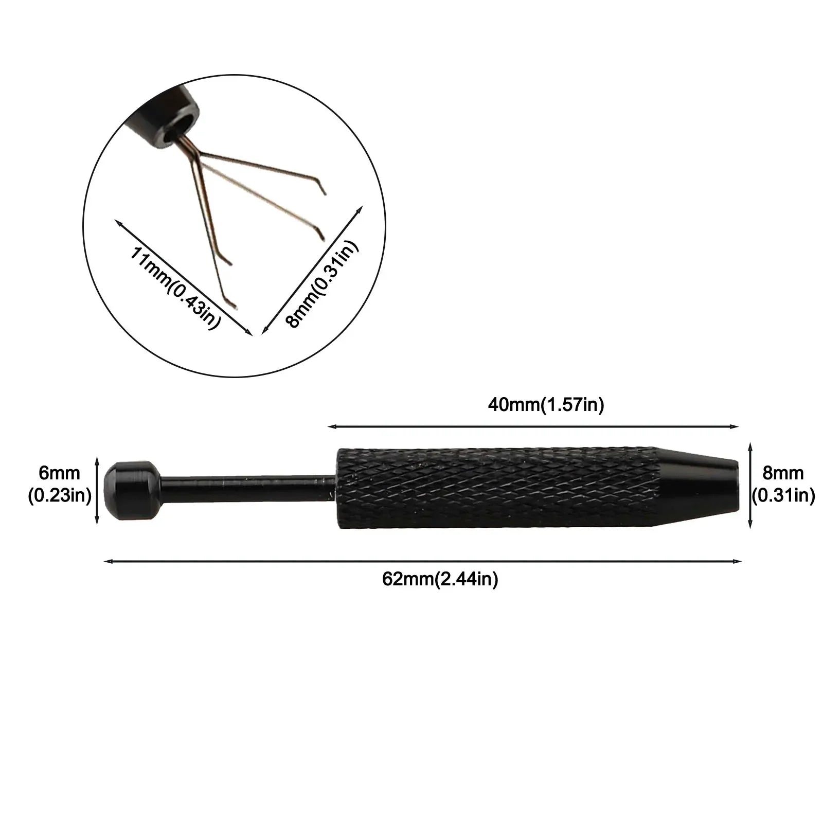 4 Claw Jewelry Grabber Tool Electronic Component Grabber Gems Prong Chip Gripper Tweezer Pick Up Pen Electronic Repair Hand Tool Oasis Select A