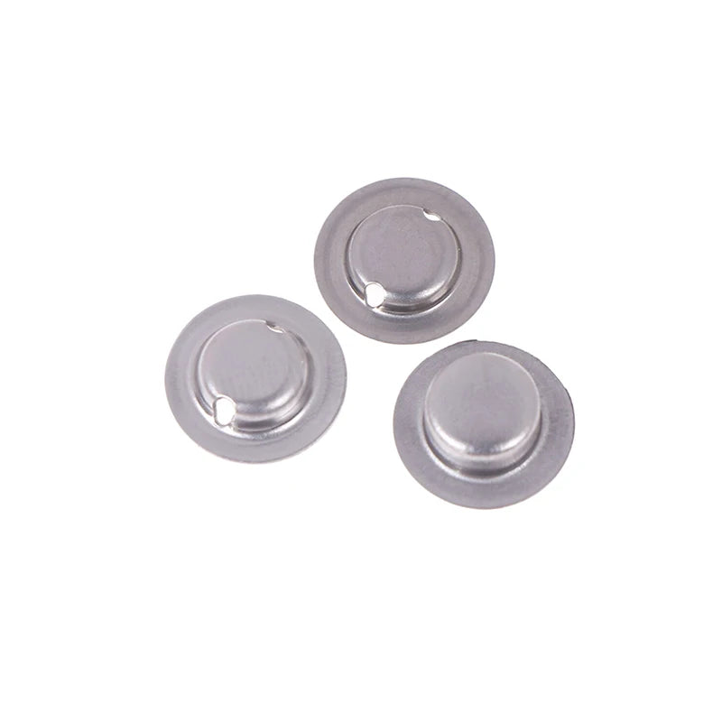100pcs/lot 18650 Battery Flat Head To Change The Tip Cap 18650 Lithium Battery Positive Spot Welding Tip Cap Battery Accessories Oasis Select
