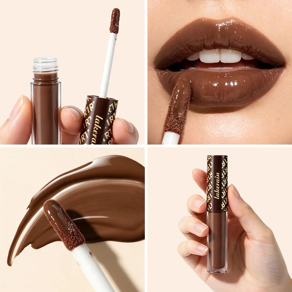 Chocolate Chilli Lip Gloss Instant Plump & Hydrated Repair Dry Lips Glossy Finish Moisturizing Non-drying Lip Plumper Daily Lip Oasis Select