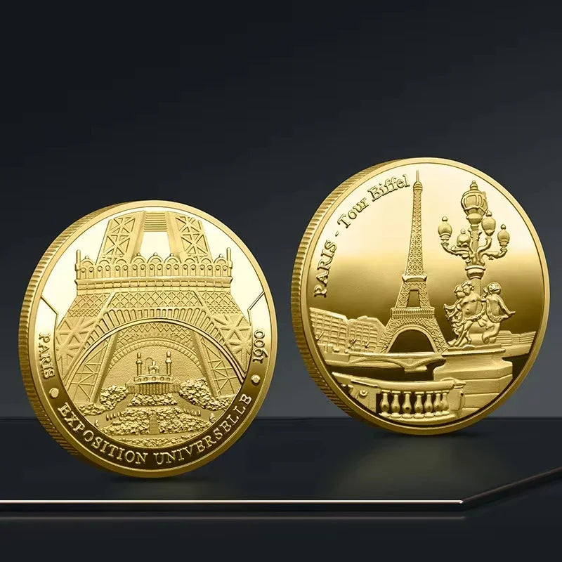 Paris Eiffel Tower Coin Collection Travel Collection Commemorative Coins Commemorative Coins Non-currency Oasis Select