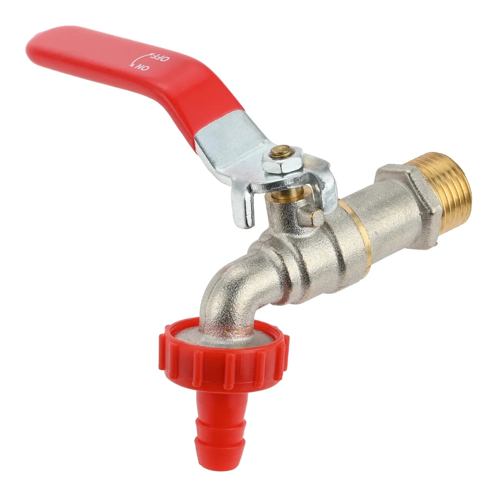 Brass Faucet Kit Rain Barrel Spigot for Rain Water Barrel, Water Tanks, Tubs, Pools with Garden Hose Fitting and Thread Tape Set Oasis Select