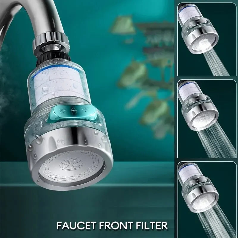 Baokemo 360 Rotating Water Purifier Filter Tap Universal For Kitchen Bathroom Shower Household Filter PP Cotton High Density Oasis Select