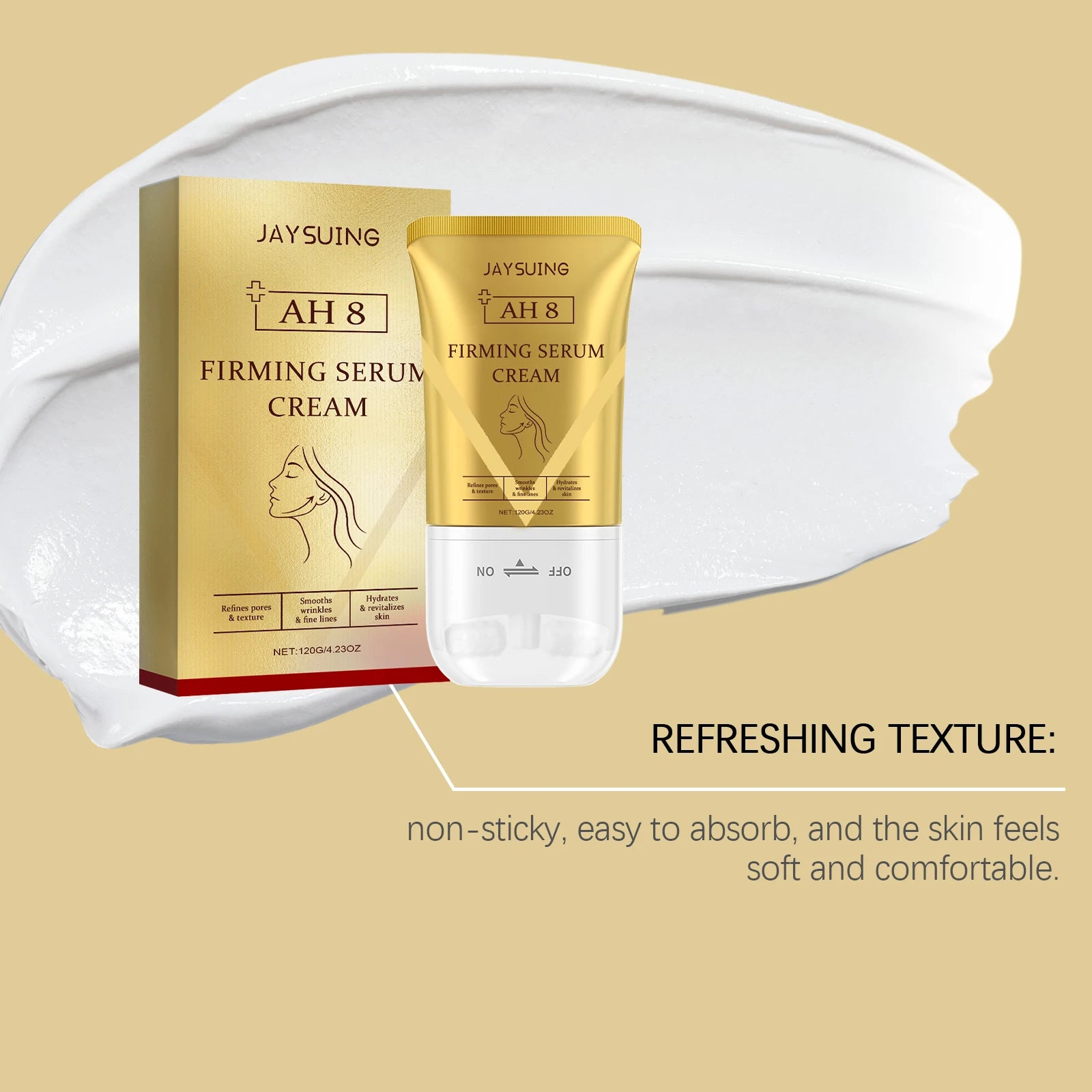 Jaysuing Neck Firming Roller Cream – Lift, Tighten & Hydrate Neck Firming Cream Oasis Select