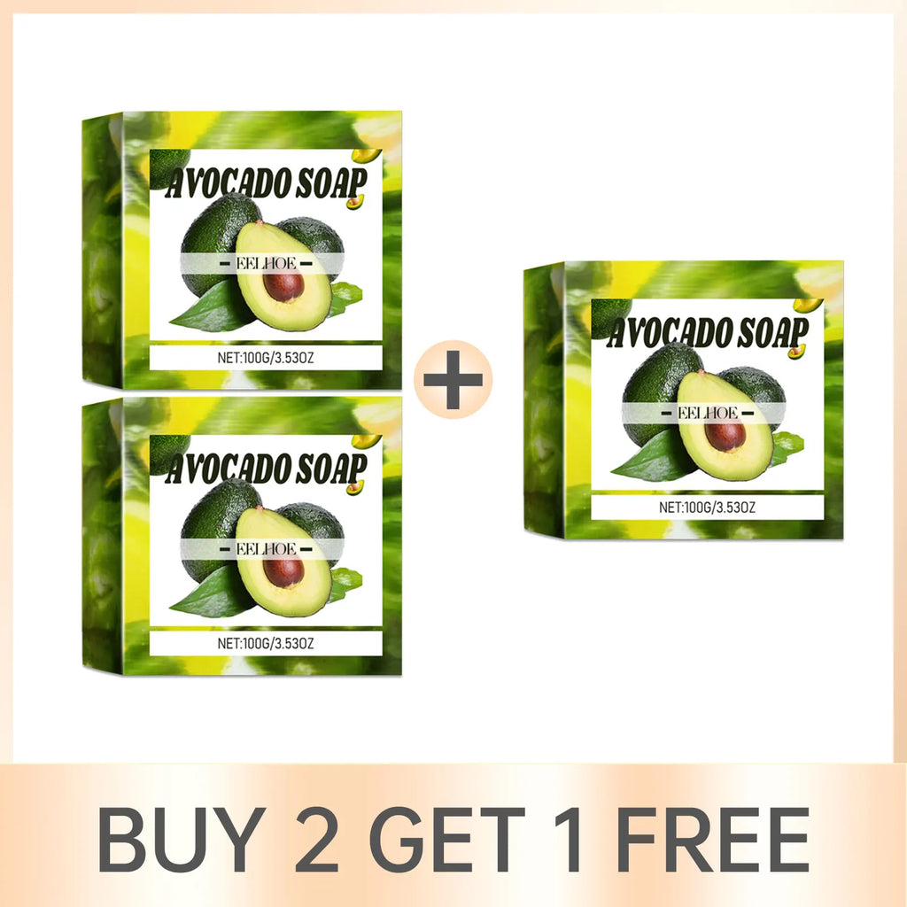 Avocado Soap Body Cleansing Moisturizing Oil Control Smoothing Skin Tender Skin Even Tone Remove Dirt Rejuvenated Skin Body Care Oasis Select Buy 2 Get 1 Free