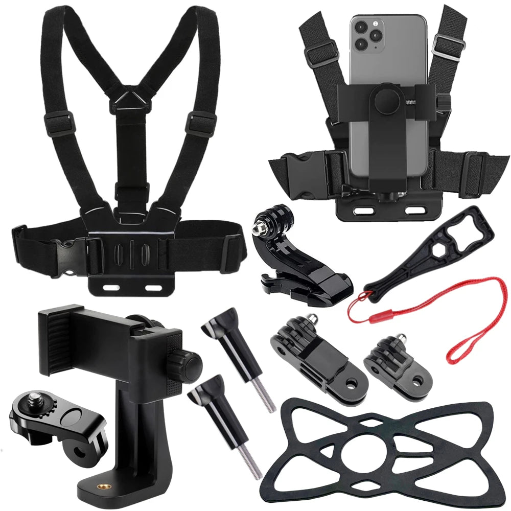 Chest Strap Mount for GoPro, DJI & iPhone – 360° POV