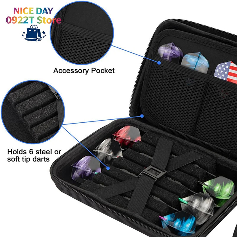 Dart Case Holder Bag For 12 Pcs Steel And Soft Tip Darts Set, Storage Organizer Holds 12 Darts And Tips (Cases Only)@#X Oasis Select