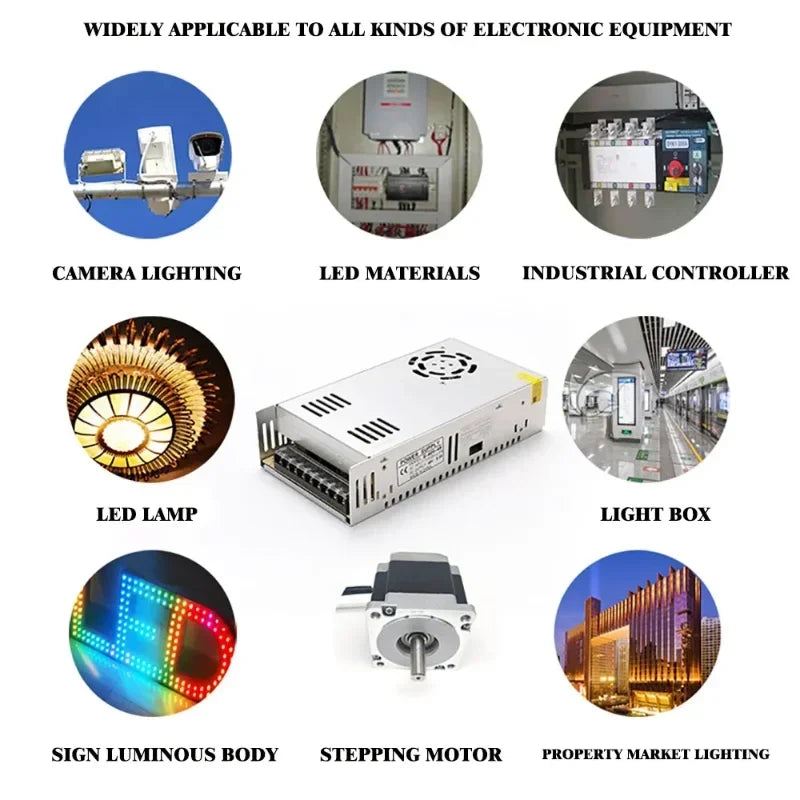 1000W Switching Power Supply AC 110V 220V Adjustable 0- 12V 24V 36V 48V 60V 80V 120V 160V 220V Power Supply 5A 6.5A 20A 40A 70A Oasis Select