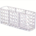 2pcs Acrylic Transparent Cosmetic Holder Makeup Brushes Tool Storage Box Case Make-up Brush Holder Table Organizer Makeup Tool Oasis Select 2pcs
