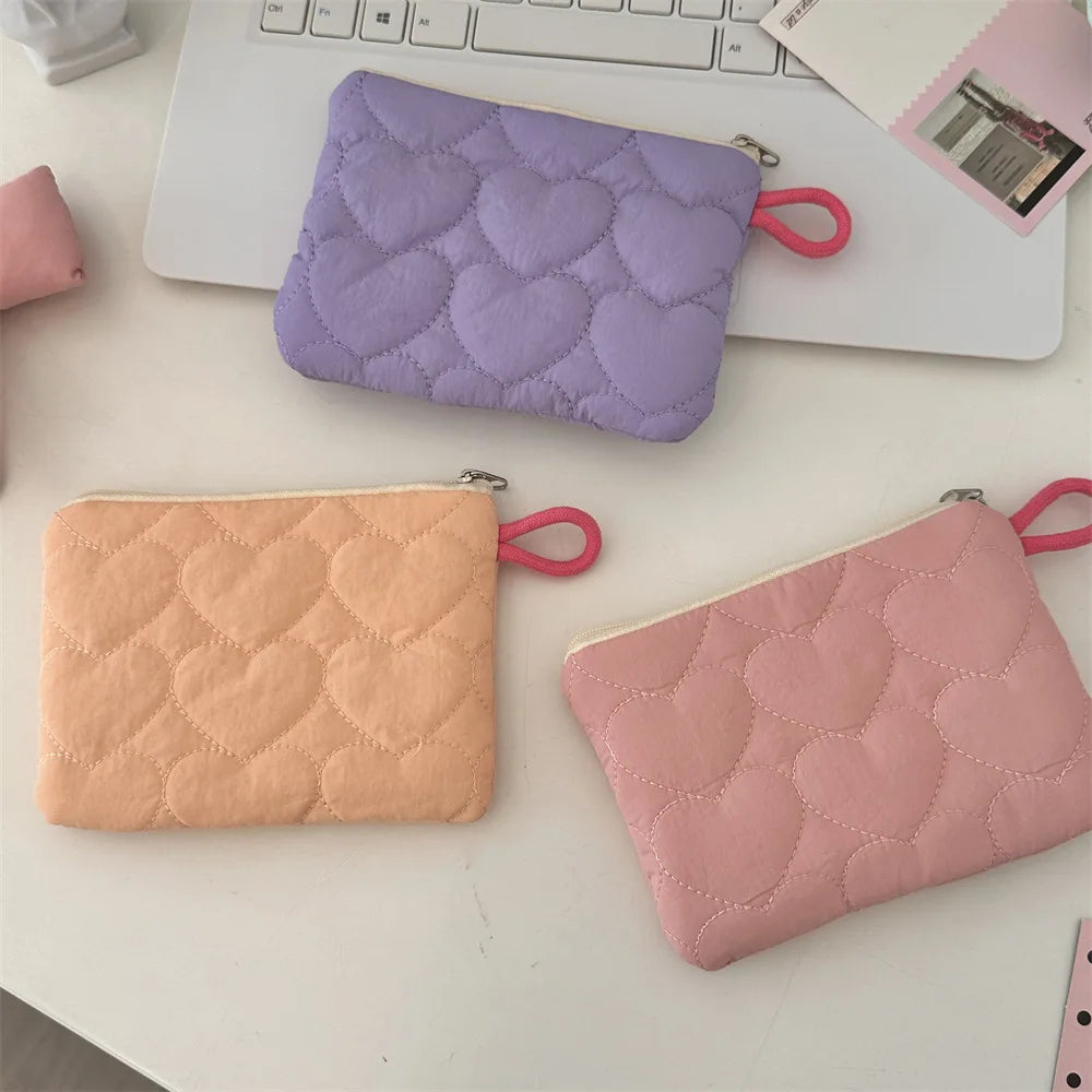 New Cute Candy Color Coin Purses Small Canvas Coin Wallet Lady Girls Earphone Coin Key Money Storage Bag Zipper Pouch Oasis Select