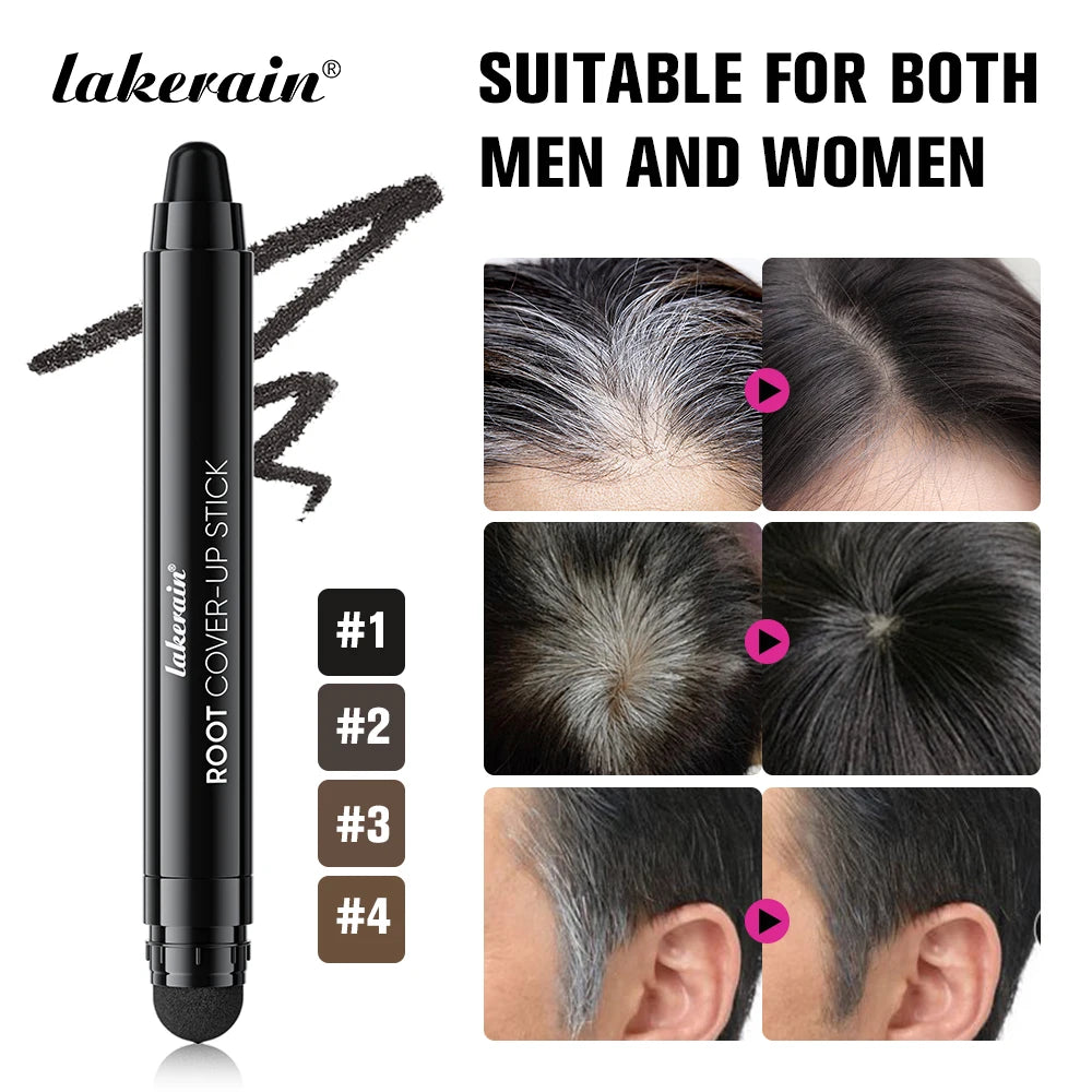 Lakerain Hair Dye Pen Men Women Precise Gray Coverage Stick Smudge-Resistant Long-Lasting Makeup Smooth Application Dye Stick Oasis Select