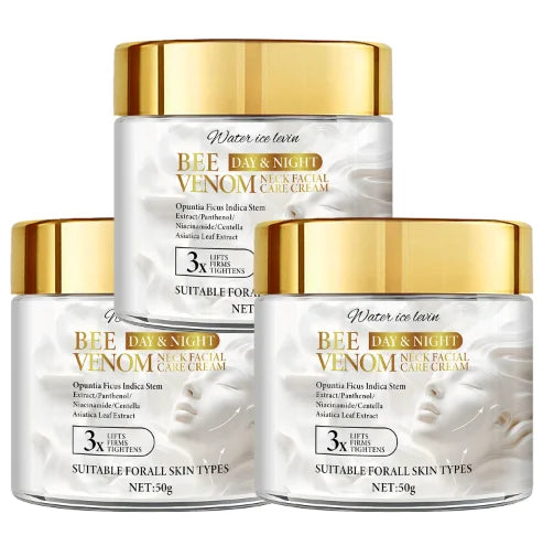 Bee Venom Neck & Face Firming Cream – Collagen & Hyaluronic Acid Facial Firming Cream Oasis Select YELLOW 50g