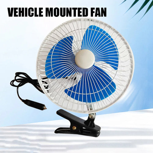 12/24V Car Mini Fan – 180° Rotating Low Noise Strong Airflow Car Mini Fan Oasis Select