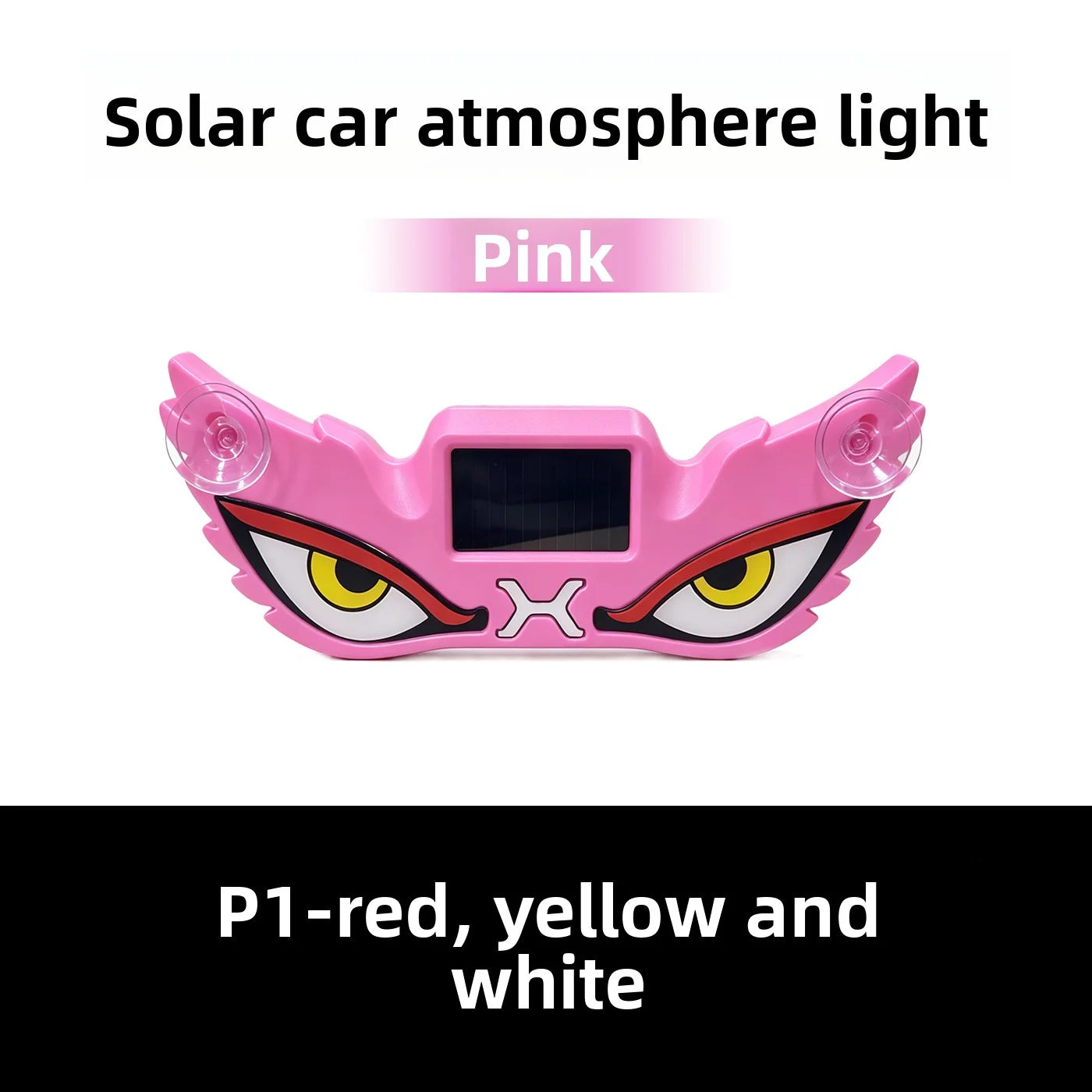 Solar USB Demon Eye LED Car Strobe Light | Suction Cup