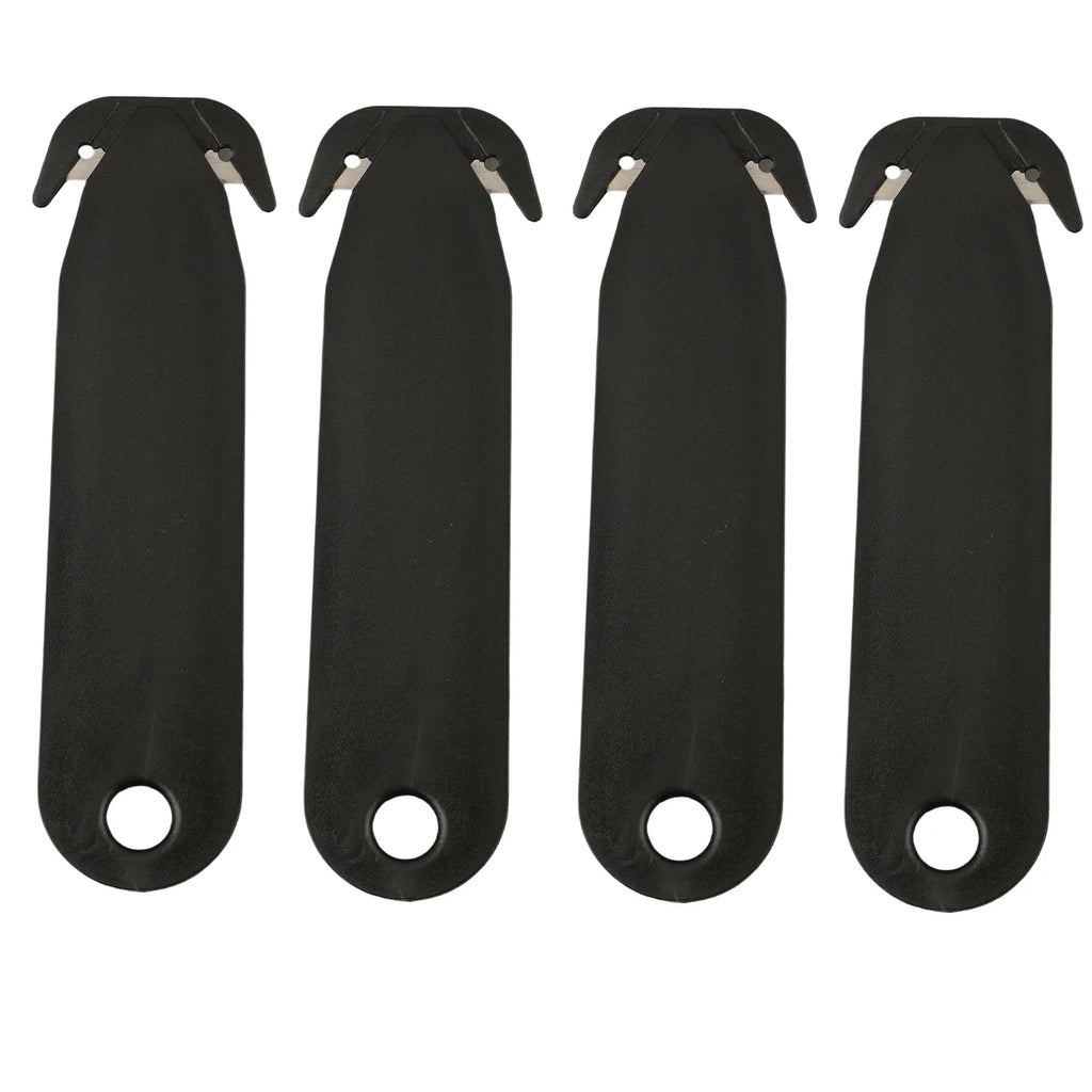 4/5PCS Double-edged Tool Box Cutters Safety Box Cutter Blade Unpacking Letter Opener Multi Tool Film Cutting Paper Cutter Oasis Select 4pcs black